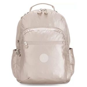 Kipling Seoul Go backpack NWT gold metallic